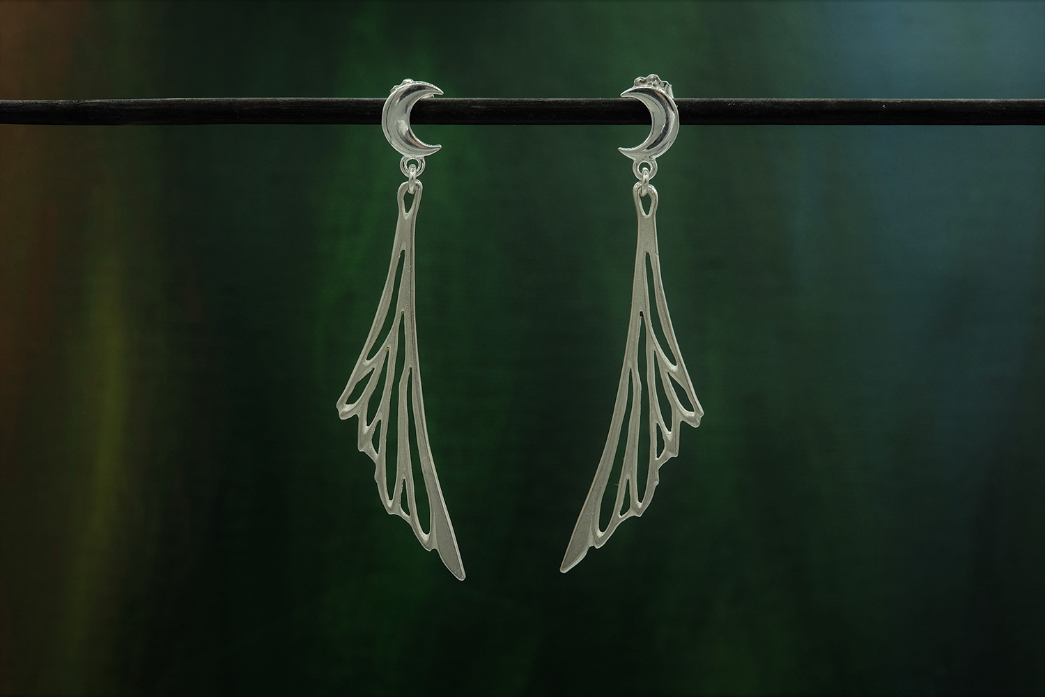 Moon Fairy Wing Earrings